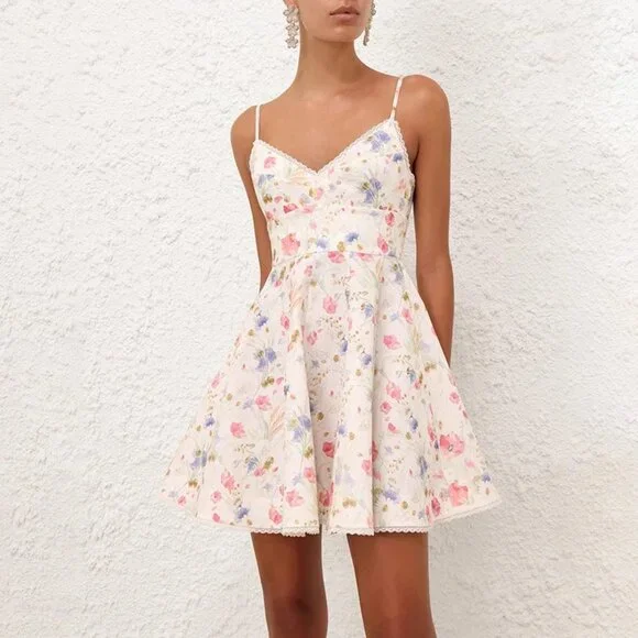 ZIMMERMANN ミニワンピース フリンジ付き【関税なし】 Zimmermann | Dresses | Zimmermann Lucky Lacetrimmed